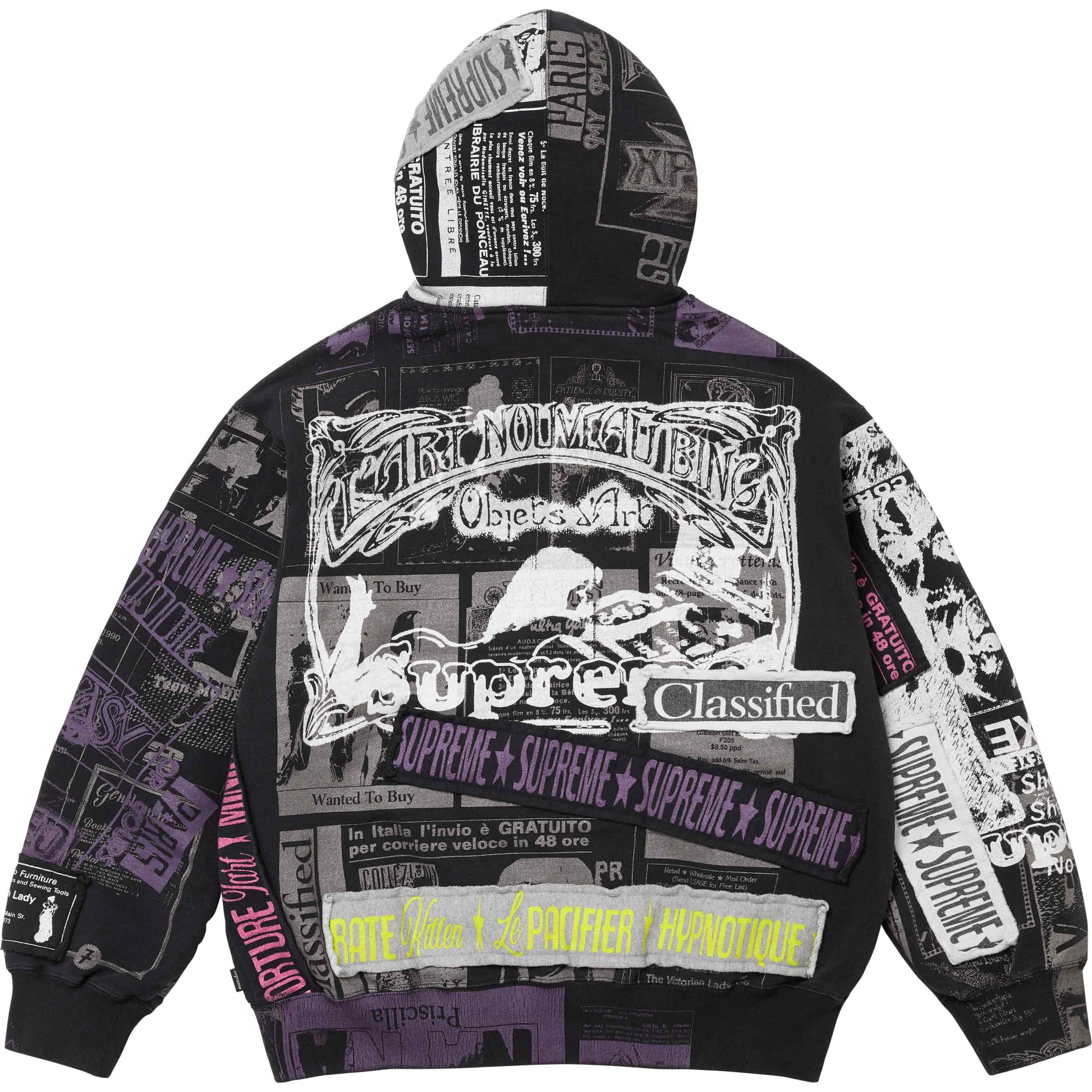 Collage Zip Up Hooded Sweatshirt view 8